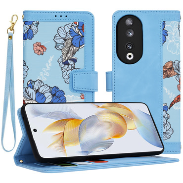 Nyitható tok Techsuit "FlipCraft" Honor 90 - vibrant blue