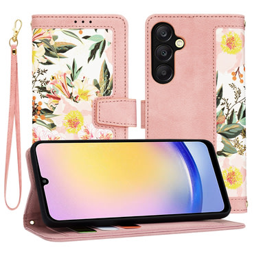 Nyitható tok Techsuit "FlipCraft" Samsung Galaxy A25 - sweetheart pink