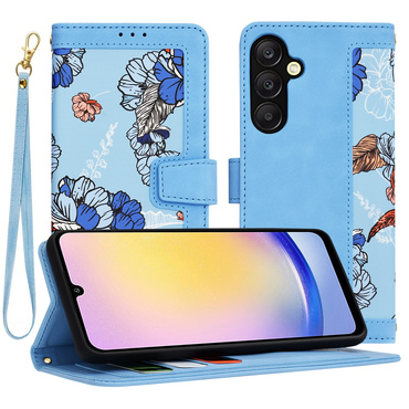 Nyitható tok Techsuit "FlipCraft" Samsung Galaxy A25 - vibrant blue
