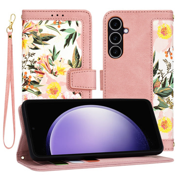 Nyitható tok Techsuit "FlipCraft" Samsung Galaxy S23 FE - sweetheart pink