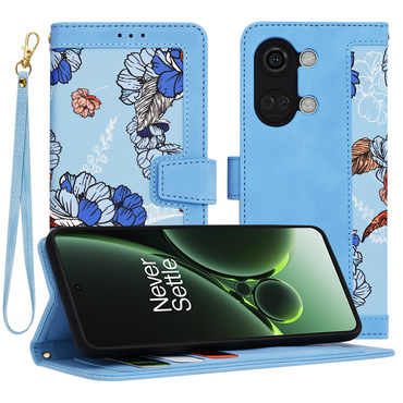 Nyitható tok Techsuit "FlipCraft" OnePlus Nord 3 - vibrant blue