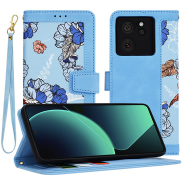 Nyitható tok Techsuit "FlipCraft" Xiaomi 13T / 13T Pro - vibrant blue