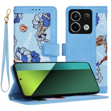 Nyitható tok Techsuit "FlipCraft" Xiaomi Redmi Note 13 Pro 5G / Poco X6 - vibrant blue