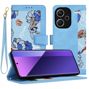 Nyitható tok Techsuit "FlipCraft" Xiaomi Redmi Note 13 Pro Plus 5G - vibrant blue