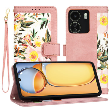 Nyitható tok Techsuit "FlipCraft" Xiaomi Redmi 13C 4G / Poco C65 - sweetheart pink