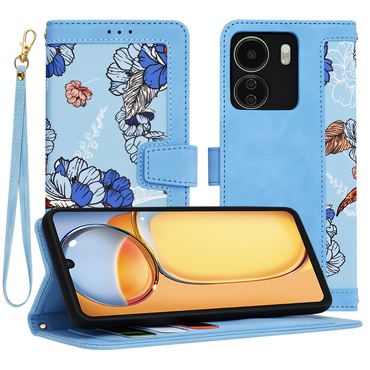 Nyitható tok Techsuit "FlipCraft" Xiaomi Redmi 13C 4G / Poco C65 - vibrant blue