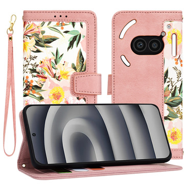 Nyitható tok Techsuit "FlipCraft" Nothing Phone (2a) - sweetheart pink