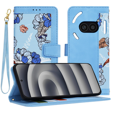 Nyitható tok Techsuit "FlipCraft" Nothing Phone (2a) - vibrant blue