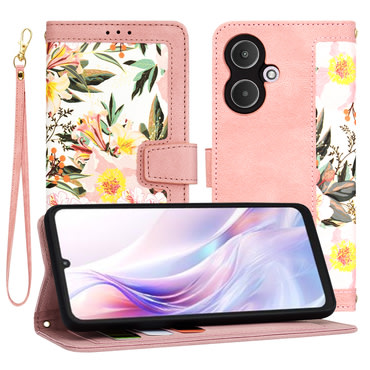 Nyitható tok Techsuit "FlipCraft" Xiaomi Redmi 13C 5G - sweetheart pink