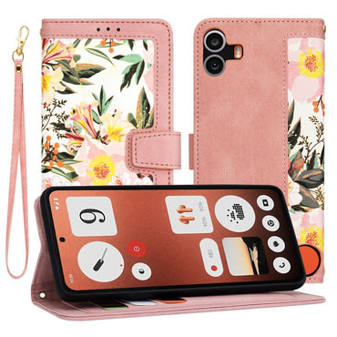 Nyitható tok Techsuit "FlipCraft" Nothing CMF Phone 1 - sweetheart pink