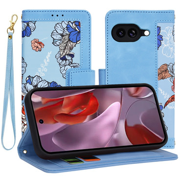 Nyitható tok Techsuit "FlipCraft" Google Pixel 9a - vibrant blue