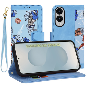 Nyitható tok Techsuit "FlipCraft" Samsung Galaxy S25 Edge - vibrant blue