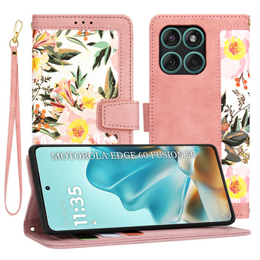 Nyitható tok Techsuit "FlipCraft" Motorola Edge 60 Fusion / 60 - sweetheart pink