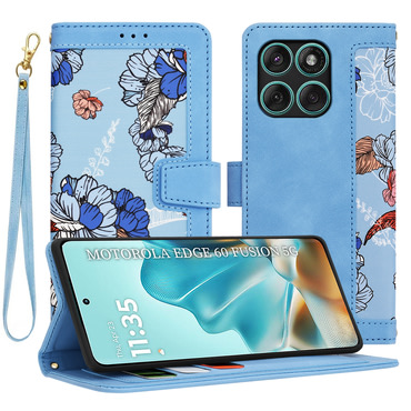 Nyitható tok Techsuit "FlipCraft" Motorola Edge 60 Fusion / 60 - vibrant blue