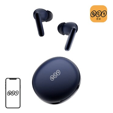 Bluetooth fülhallgató QCY "T13 ANC2" ANC technológiával és 4 mikrofonnal - blue