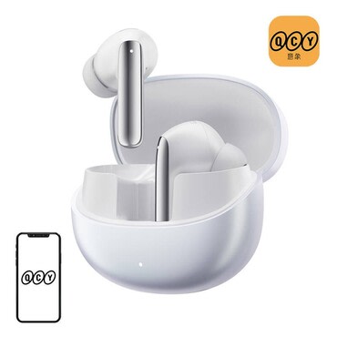 Bluetooth fülhallgató QCY "MeloBuds Pro HT08" ANC, Hi-Res Audio készülékhez - white