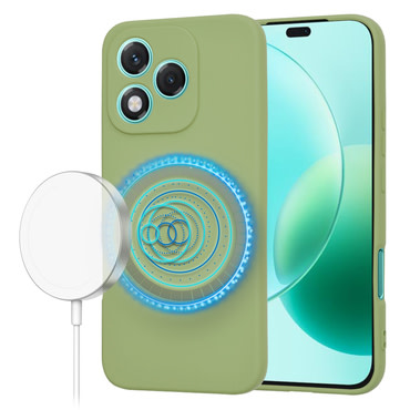 Techsuit SoftFlex MagSafe szilikon tok Honor 400 Lite készülékhez - matcha