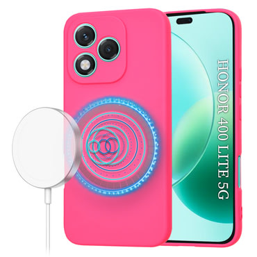 Techsuit SoftFlex MagSafe szilikon tok Honor 400 Lite készülékhez - rózsaszín