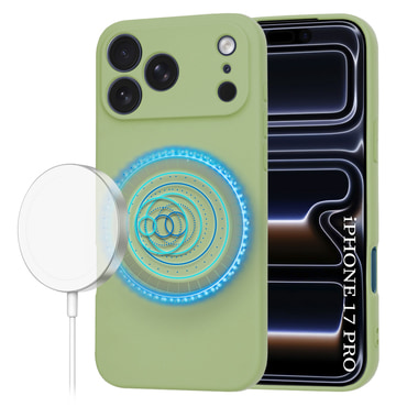 Techsuit SoftFlex MagSafe szilikon tok iPhone 17 Pro készülékhez - matcha