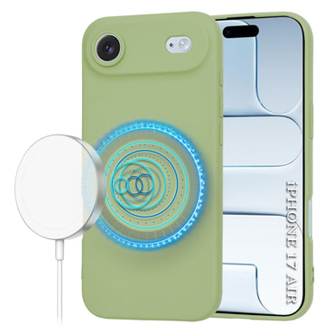 Techsuit SoftFlex MagSafe szilikon tok iPhone Air készülékhez - matcha