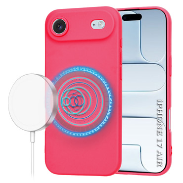 Techsuit SoftFlex MagSafe szilikon tok iPhone Air készülékhez - rózsaszín