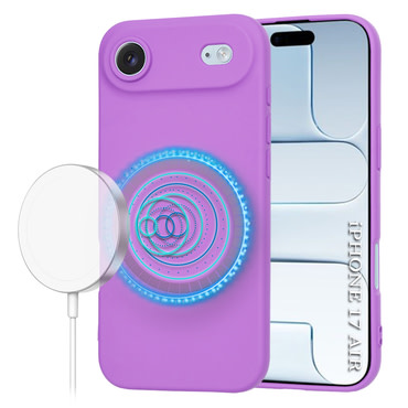 Techsuit SoftFlex MagSafe szilikon tok iPhone Air készülékhez - sötétlila