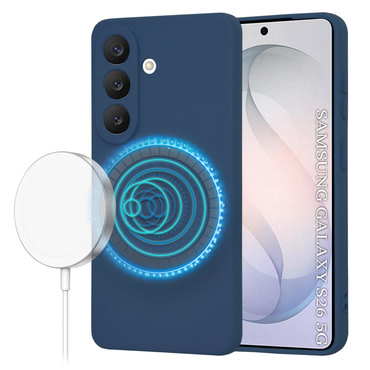Techsuit SoftFlex MagSafe szilikon tok Samsung Galaxy S26 készülékhez - kék