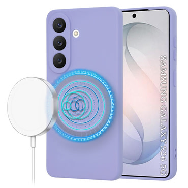 Techsuit SoftFlex MagSafe szilikon tok Samsung Galaxy S26 készülékhez - lila