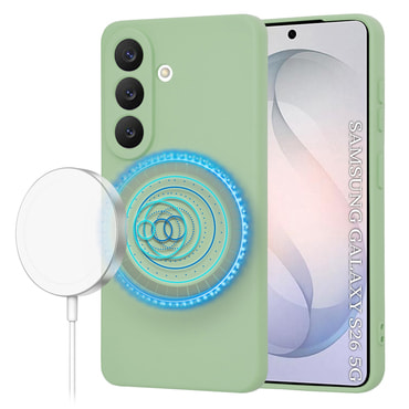 Techsuit SoftFlex MagSafe szilikon tok Samsung Galaxy S26 készülékhez - mentazöld