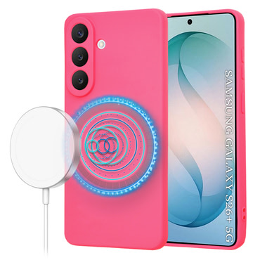 Techsuit SoftFlex MagSafe szilikon tok Samsung Galaxy S26 Plus készülékhez - rózsaszín