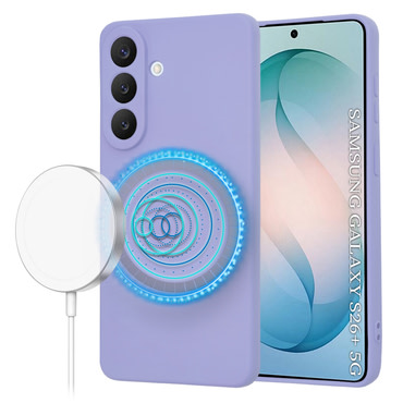 Techsuit SoftFlex MagSafe szilikon tok Samsung Galaxy S26 Plus készülékhez - lila