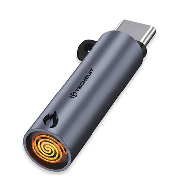 Mini Techsuit "SmokeX ML1" USB-C öngyújtó, 6W készülékhez - gray