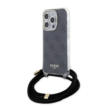 Tok Guess "Crossbody Cord 4G Print" iPhone 15 Pro készülékhez - black