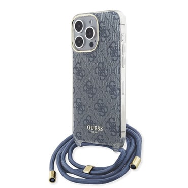 Tok Guess "Crossbody Cord 4G Print" iPhone 15 Pro készülékhez - blue