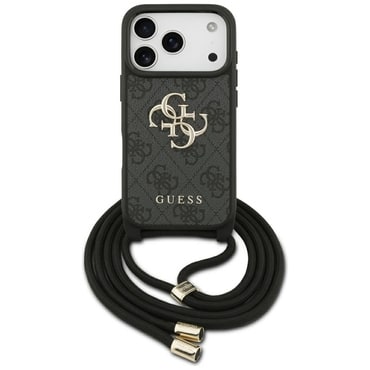 Tok Guess "Crossbody Cord 4G Print" iPhone 17 Pro készülékhez - black