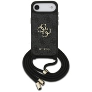 Tok Guess "Crossbody Cord 4G Print" iPhone 17 készülékhez - black