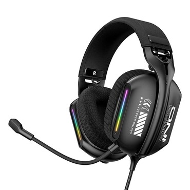 Fülhallgató ONIKUMA "X12" RGB világítással - black