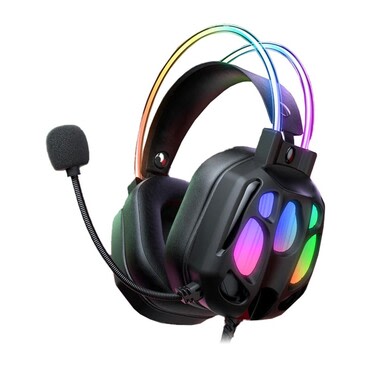 Fülhallgató ONIKUMA "X89" RGB világítással - black