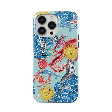 Prémium Burga Tough "Aegean Affair" tok iPhone 14 Pro