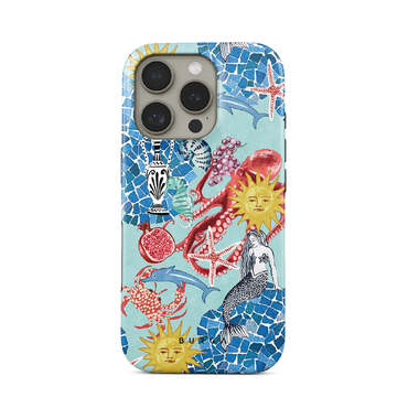 Prémium Burga Tough "Aegean Affair" tok iPhone 16 Pro