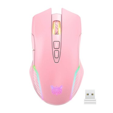 Vezeték nélküli gaming egér ONIKUMA "CW905" 6 DPI beállítással - pink