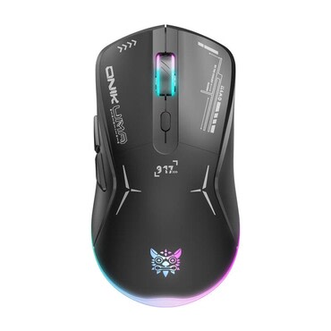 Onikuma "CW917" vezeték nélküli gaming egér állítható DPI-vel és RGB világítással - black