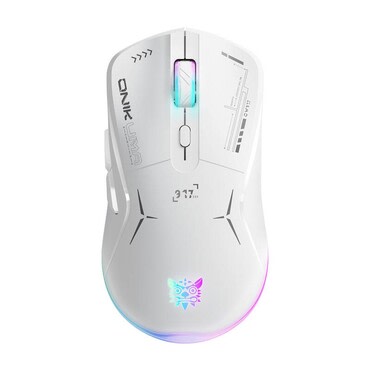 Onikuma "CW917" vezeték nélküli gaming egér állítható DPI-vel és RGB világítással - white