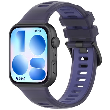 Szilikon szíj Techsuit "W084" Huawei Watch Fit 3 / Fit 4 / Fit 4 Pro / Fit 5 / Fit 5 Pro készülékhez - lila