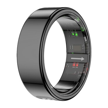 Okosgyűrű COLMi "R12" LED kijelzővel és egészségügyi szenzorokkal - black