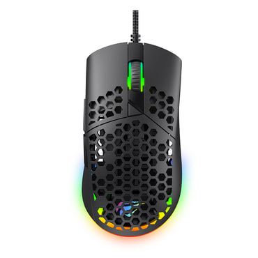 Gaming egér Havit "MS1036" RGB világítással, állítható DPI-vel 7200-ig, 1.6m - black