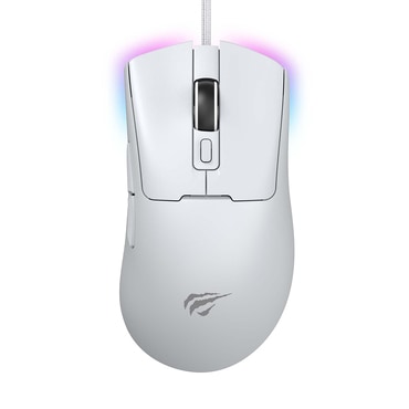 Gaming egér Havit "MS966" RGB világítással és állítható DPI-vel - white