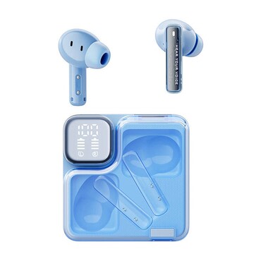 Bluetooth fülhallgató QCY "MeloBuds Neo T31" 10mm meghajtókkal és 9-sávos hangszínszabályzóval - blue
