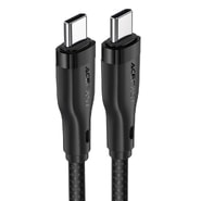 Töltő- és adatátviteli 60W USB-C - USB-C káfehér Acefast "C8-03" - 1.2m - black
