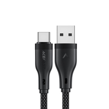 Töltő és adat USB-A - USB-C káfehér Acefast "C8-04" - 3A - 1.2m - black